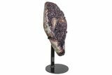 Amethyst Geode Section on Metal Stand - Uruguay #199664-3